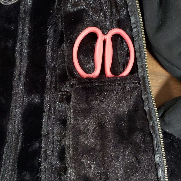 Harley-Davidson‎ Faux Fur & Suede Black Jacket Tribal Design Small - Picture 13 of 14